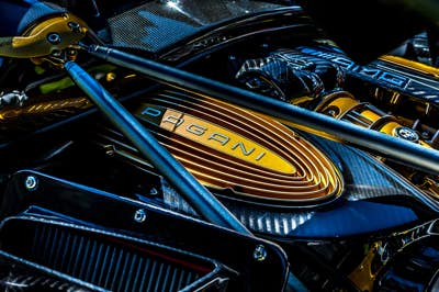 Carshooting, Pagani, vor dem Kempinski von St. Moritz in der Schweiz